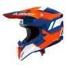 KASK MOTOCYKLOWY AIROH WRAAAP VISION ORANGE BLUE GLOSS XL